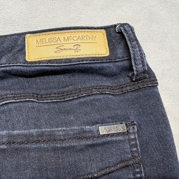 Melissa McCarthy Seven7 Classic Skinny Jeans Size 18W Dark Wash Stretch Denim - Picture 5 of 12